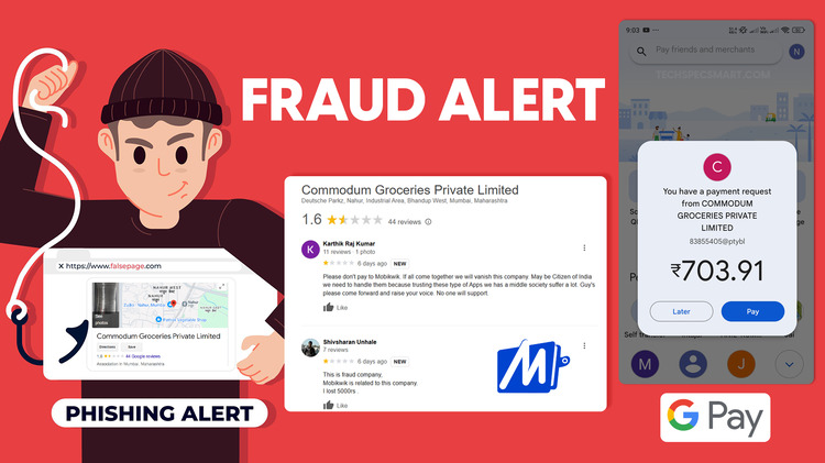 Alert! Beware of Scams or Fraud by Commodum Groceries Private Limited