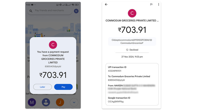 Beware of Scams by Commodum Groceries Private Limited